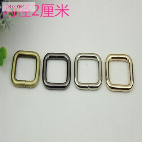 Fashion accessories wire iron square bag buckles RL-ISB09-20MM