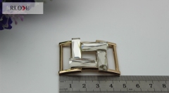 Metal diamond square buckle hardware for shoes buckle RL-SB05