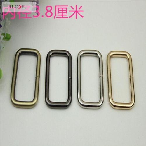 Manufacturer custom iron metal square slider buckles RL-ISB08-38MM