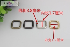 Fashion and hot sale multi-color iron bag square buckle RL-ISB012-17MM