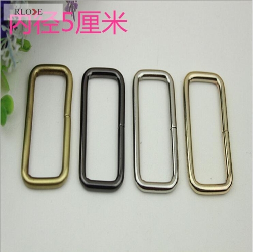 Designer custom bag iron square buckle for strap RL-ISB011-50MM