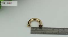 Luxury Handbag Hardware Light Gold Metal Arch Bridge RL-ABG011-13MM