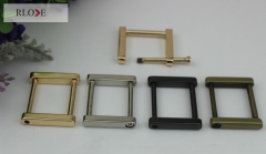 Wholesale Custom Design Gold Metal Square Belt Buckle For Bags RL-SB019-25MM
