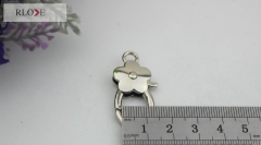 Best quality flower shape purse metal snap hooks RL-SP054
