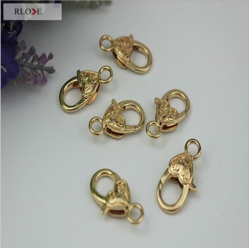 Cute heart shape metal lobster claw clip hooks RL-SP041