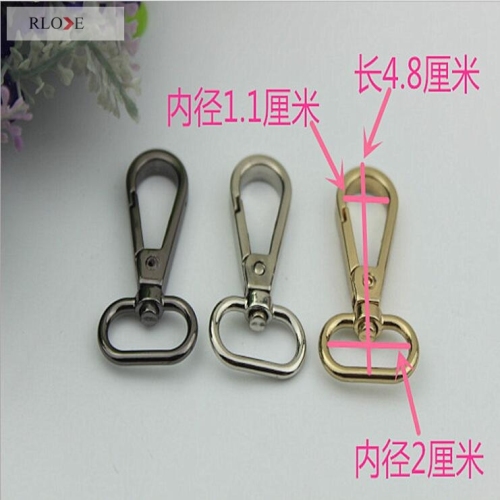 Customer Order 3 Color Metal Bag Accessories Snap Hook RL-SP009-20MM