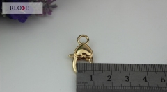 New style heart shape light gold lobster claw snap hooks RL-SP042