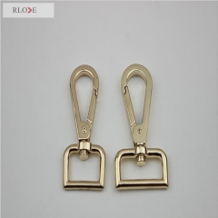 Handbag square shape gold metal swivel snap hook RL-SP048