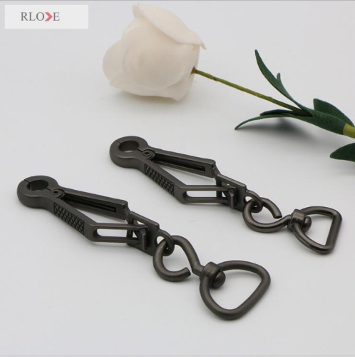 Eco-friendly plating gunmetal color pet accessories metal snap hooks RL-SP001