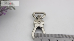 New product flower shape nickel swivel snap hooks for purse RL-SP055