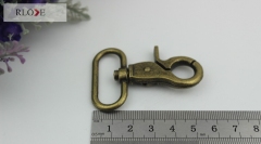 Antique Brass Bag Clasp Trigger Swivel Snap Hook RL-SP064-32MM