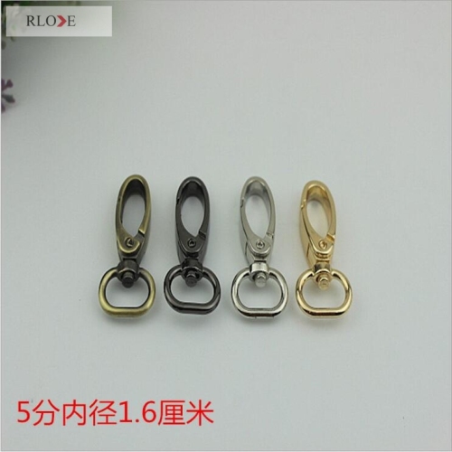 Oval shaped swivel eye bag leash snap hook RL-SP076-16MM