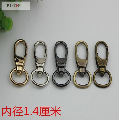 Metal dog leash swivel snap hook spring bag clasp for bag accessory RL-SP080-14MM