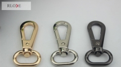 OEM oval shape zinc alloy swivel spring snap clip bag strap hook for handbag RL-SP082-20MM