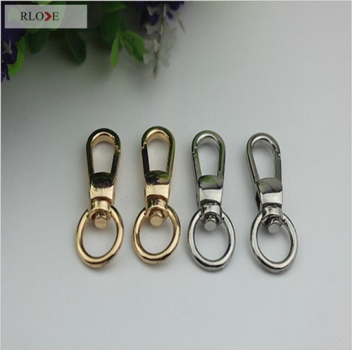 Bag part hardware round shape metal swivel snap hooks RL-SP073