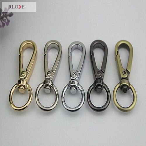 Bag Accessories Round Shape Metal Dog Swivel Snap Hook For Handbag RL-SP078