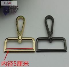Various clip buckle handbag metal zinc alloy swivel snap hook RL-SP089-50MM