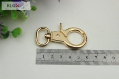 Custom gold handbag dog leash swivel snap hook RL-SP098-20MM
