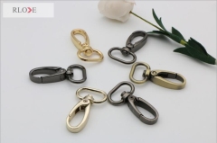 Factory durable nickel oval metal swivel handbag snap hook for accessory RL-SP104