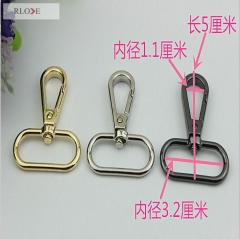 32MM Oval shape metal swivel snap hook for handbags RL-SP105-32MM