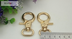 Custom gold handbag dog leash swivel snap hook RL-SP098-20MM