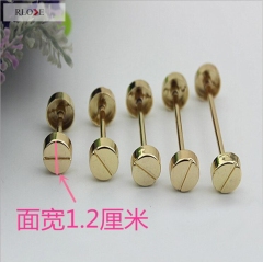 Eco-Friendly Gold Bags Metal Flat Rivets And Nails RL-RT010