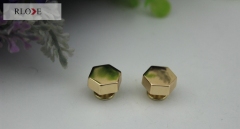 Custom brass hexagon head decorative metal rivets studs for leather bags RL-RT020