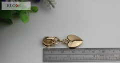 Garment accessories small heart shape decoration metal pull with slider RL-ZP009(Small)