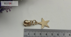 Professional custom made 5# star shape metal zipper puller RL-ZP006