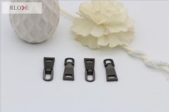 Custom High Grade Matte Gunmetal Color Metal Made Zipper Puller RL-ZP019