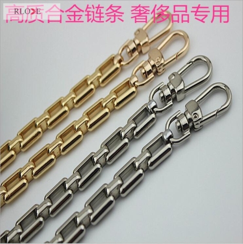 High end gold &amp; nickel zinc alloy metal bag chain with hooks RL-BMC013