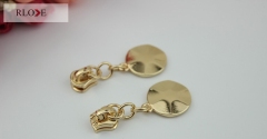 No.8 Wholesale Garment Accessories Round Gold Zip Puller Slider RL-ZP024-8#