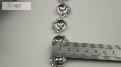 Hardware accessories shiny silver diamond metal chain for bag RL-BMC023