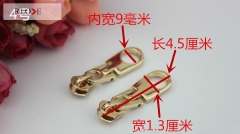 No.4 Handbag durable gold zipper/zip puller RL-ZP024-4#