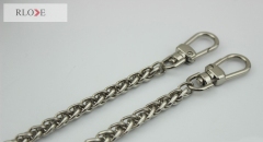 Fashion handbag strap accessories metal clasp hooks with purse twist chains RL-BMC012