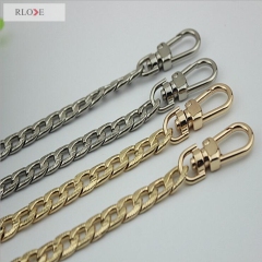 New design handbag hardware cheap metal purse chain with snap hooks RL-BMC010