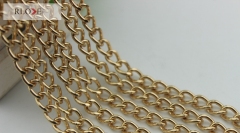 Cheap gold 7MM width detachable metal handbag chains RL-BMC029