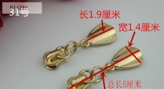 No.31 Customized Gold Metal Zipper Puller RL-ZP024-31#