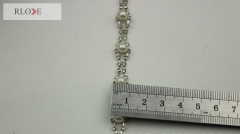 Purse accessories silver metal chain for diamond decoration RL-BMC025
