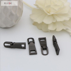 Custom High Grade Matte Gunmetal Color Metal Made Zipper Puller RL-ZP019