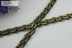 Accept flexible quantity 100cm length three-row metal chain for handbag RL-BMC033