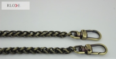 Fashion handbag strap accessories metal clasp hooks with purse twist chains RL-BMC012