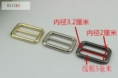 Adjustable tri-glide slide buckle for strap decorative RL-BAB006