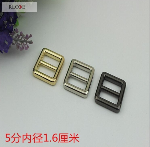 Wholesale factory price color custom adjustable hardware metal tri-glide belt buckles RL-BAB003