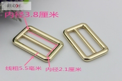 Zinc alloy metal glide buckle for handbag luggage strap RL-BAB011