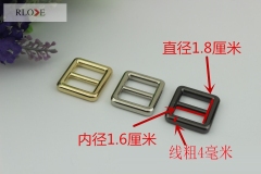 Wholesale factory price color custom adjustable hardware metal tri-glide belt buckles RL-BAB003