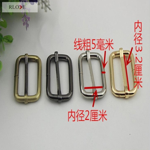 Guangzhou factory iron wire adjustable bag strap buckles RL-BIAB017