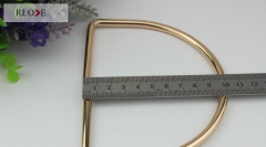 Light gold metal handbag round bag handle for bag parts RL-HBH001