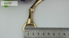 Classical style zinc alloy gold metal handle for purse RL-HBH010