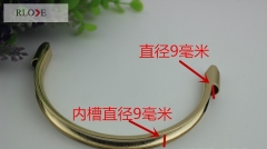New design light gold metal handle for handbag RL-HBH025